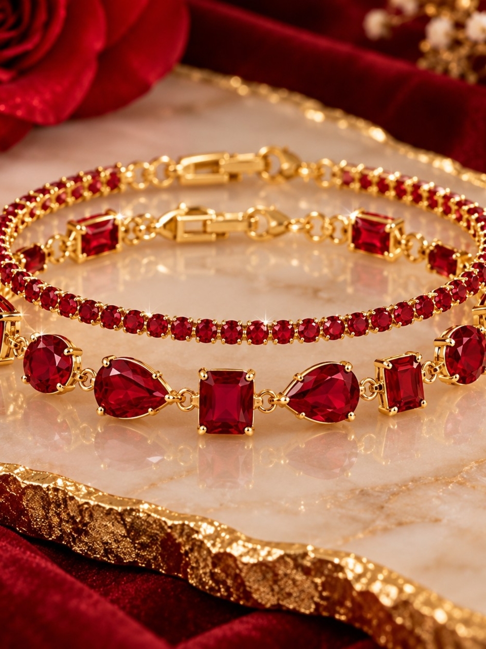 Scarlet Romance Bracelet Set